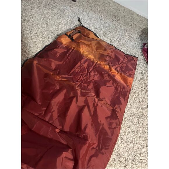 Pendleton Roll Up 100% Wool Nylon Backed Camp Picnic Blanket Red & Yellow Plaid - Picture 12 of 14